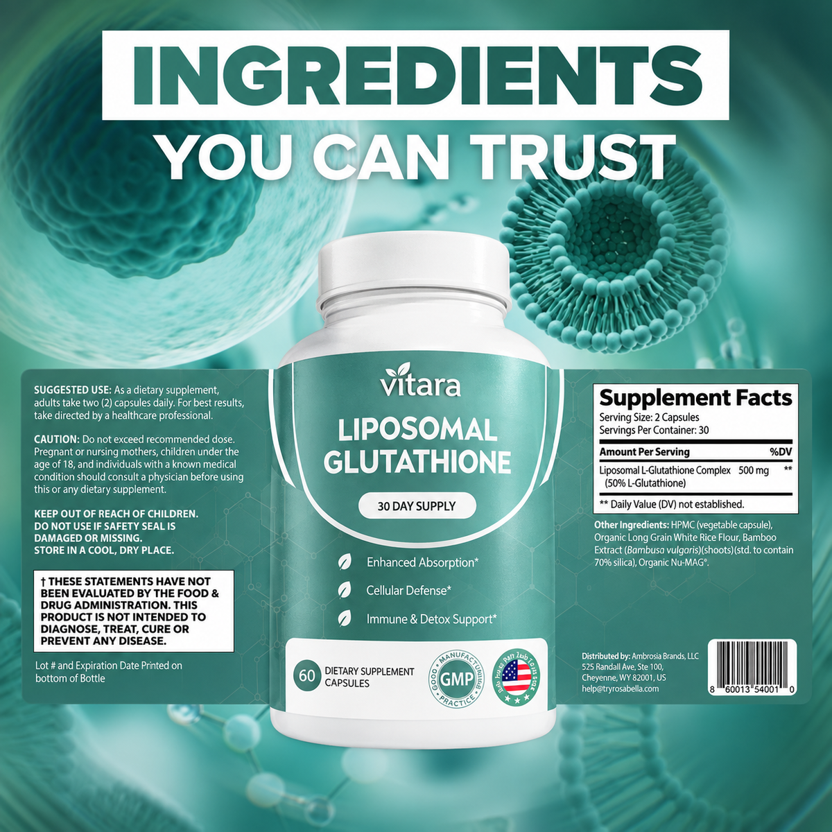 Liposomal Glutathione Capsules